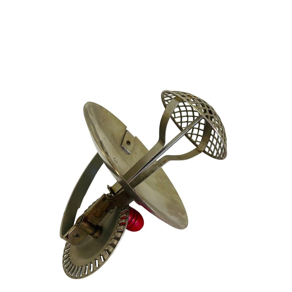 Vintage Androck Hand Crank Flour Sifter With Red Knob Mid century 8" x 8" x *8‎